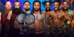 Beitragsbild des Blogbeitrags WWE Wrestlemania 34: The Usos Vs. The New Day Vs. The Bludgeon Brothers Preview 