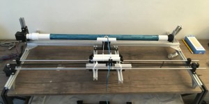 Beitragsbild des Blogbeitrags A carbon fiber bike filament winder controlled by Arduino 