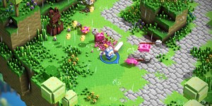 Beitragsbild des Blogbeitrags Riverbond ist ein Voxel-Shoot-and-Slash-Spiel mit Indie-Crossovern