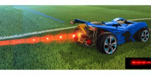 Beitragsbild des Blogbeitrags Ein Blick unter die Haube von K.I.T.T aus Knight Rider in Rocket League 