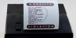 Beitragsbild des Blogbeitrags Build Demolition Man’s verbal morality ticketing machine 