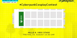 Beitragsbild des Blogbeitrags Cyberpunk 2077 Cosplay Contest: Seid live auf der gamescom 2019 dabei 