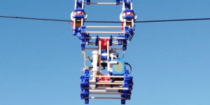 Beitragsbild des Blogbeitrags Rolling robot transformed into a zip lining contraption