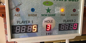 Beitragsbild des Blogbeitrags Skee-ball-like indoor golf game gets an automatic scoring system