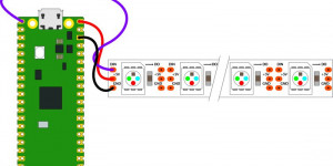 Beitragsbild des Blogbeitrags NeoPixel dithering with Pico