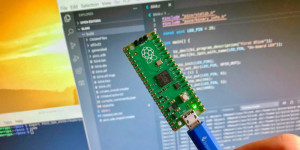 Beitragsbild des Blogbeitrags How to blink an LED with Raspberry Pi Pico in C