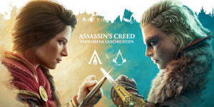 Beitragsbild des Blogbeitrags Ab heute treffen Kassandra und Eivor in Assassins Creed® Verwobene Geschichten aufeinander 