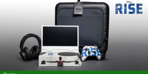 Beitragsbild des Blogbeitrags Xbox Unveils Disneys “Rise” Xbox Series S Travel Kit