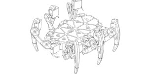 Beitragsbild des Blogbeitrags ZeroBug 3D printable hexapod
