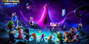Beitragsbild des Blogbeitrags In Mario + Rabbids® Sparks of Hope kämpfen die größten Held:innen der Galaxie gegen die Finsternis