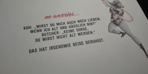 Beitragsbild des Blogbeitrags Getestet: …said the butcher to the cow 