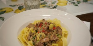 Beitragsbild des Blogbeitrags Tagliatelle mit Pilzen 