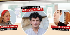 Beitragsbild des Blogbeitrags Manuel Rubey kommt zu uns!