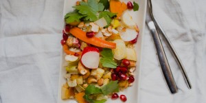 Beitragsbild des Blogbeitrags bulgursalat mit chicoree 