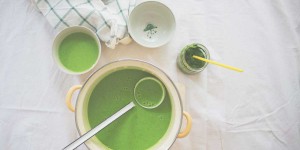 Beitragsbild des Blogbeitrags risibisi-suppe mit bärlauch-pesto