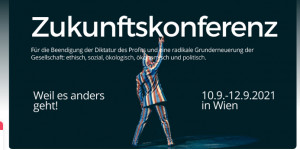 Beitragsbild des Blogbeitrags Zukunftskonferenz in Wien: Antifeminismus, Verschwörungstheorien und Esoterik 