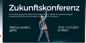 Beitragsbild des Blogbeitrags Zukunftskonferenz in Wien: Antifeminismus, Verschwörungstheorien und Esoterik