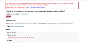 Beitragsbild des Blogbeitrags Corona-Ringvorlesung an der Uni: Alles von der Wissenschaftsfreiheit gedeckt?
