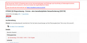 Beitragsbild des Blogbeitrags Corona-Ringvorlesung an der Uni: Alles von der Wissenschaftsfreiheit gedeckt? 