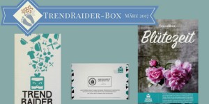 Beitragsbild des Blogbeitrags TrendRaider-Box „Blütezeit“: Im Video zeige ich alle Produkte der Monatsbox März 2017 