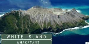 Beitragsbild des Blogbeitrags Whakatane an der Ostküste – Besuch des aktiven Vulkans “White Island”: Roadtrip durch Neuseeland mit dem Bus – Tag 33 und Tag 34