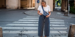 Beitragsbild des Blogbeitrags Outfit | Hello Sunshine – blau und weiß ist angesagt 