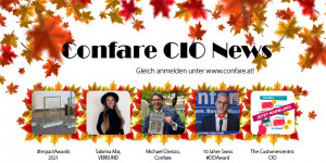 Beitragsbild des Blogbeitrags Confare CIO News, Facts & Trends 