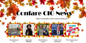 Beitragsbild des Blogbeitrags Confare CIO News, Facts & Trends