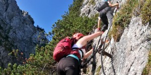 Beitragsbild des Blogbeitrags 6 der aufregendsten Klettersteige Österreichs