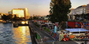 Beitragsbild des Blogbeitrags Den Donaukanal kulinarisch erkunden