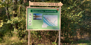 Beitragsbild des Blogbeitrags Stadtwanderweg 13: Greenpeace eröffnet in der Lobau den Wanderweg “ins Unglück”