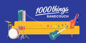 Beitragsbild des Blogbeitrags Livemusik hautnah: 1000things Bandcouch 