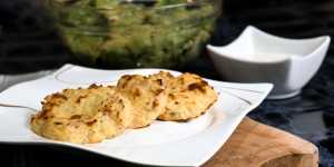 Beitragsbild des Blogbeitrags Karfiol Laibchen aus dem Backofen