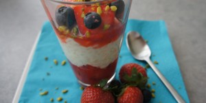 Beitragsbild des Blogbeitrags Milchreis mit Erdbeerragout 