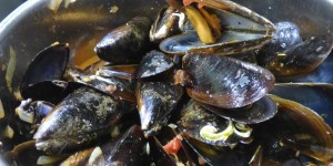 Beitragsbild des Blogbeitrags miesmuscheln in tomatensauce 