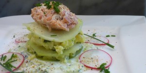 Beitragsbild des Blogbeitrags lachsforelle auf kohlrabitürmchen 