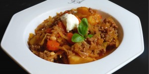 Beitragsbild des Blogbeitrags feuriger krauteintopf 