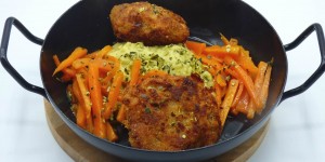 Beitragsbild des Blogbeitrags kaspressknödel mit erdäpfel - kernölpüree