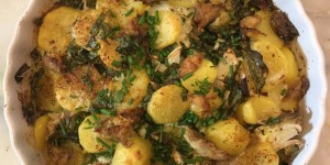 Beitragsbild des Blogbeitrags erdäpfel - fritatta mit geräucherter makrele