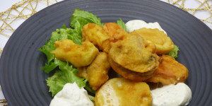 Beitragsbild des Blogbeitrags gemüse  im bierteig gebacken 