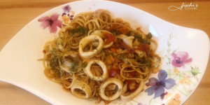 Beitragsbild des Blogbeitrags spaghetti mit calamari