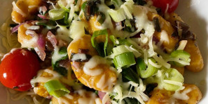 Beitragsbild des Blogbeitrags kürbisgnocchi
