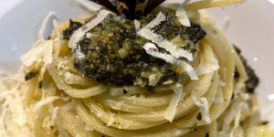 Beitragsbild des Blogbeitrags spaghetti al pesto genovese 