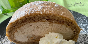 Beitragsbild des Blogbeitrags kaffee - nuss- roulade