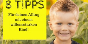 Beitragsbild des Blogbeitrags 8 Tipps für den Alltag mit willensstarken Kindern