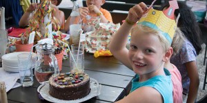 Beitragsbild des Blogbeitrags Kindergeburtstag in der Kolariks Luftburg Praterfee
