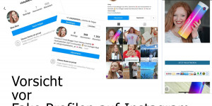 Beitragsbild des Blogbeitrags Fake Accounts und Fake Gewinnspiele auf Instagram
