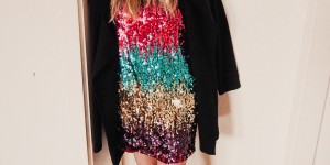 Beitragsbild des Blogbeitrags Sequin Dress | Kleid mit Pailletten Outfit 