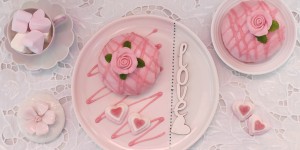 Beitragsbild des Blogbeitrags Himbeer-Joghurt-Törtchen für Verliebte