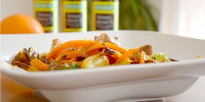 Beitragsbild des Blogbeitrags Anzeige: Winterlicher Blattsalat mit geschmorten Karotten & Pastinaken und Schwarzkümmel Öl Croutons von Seitenbacher